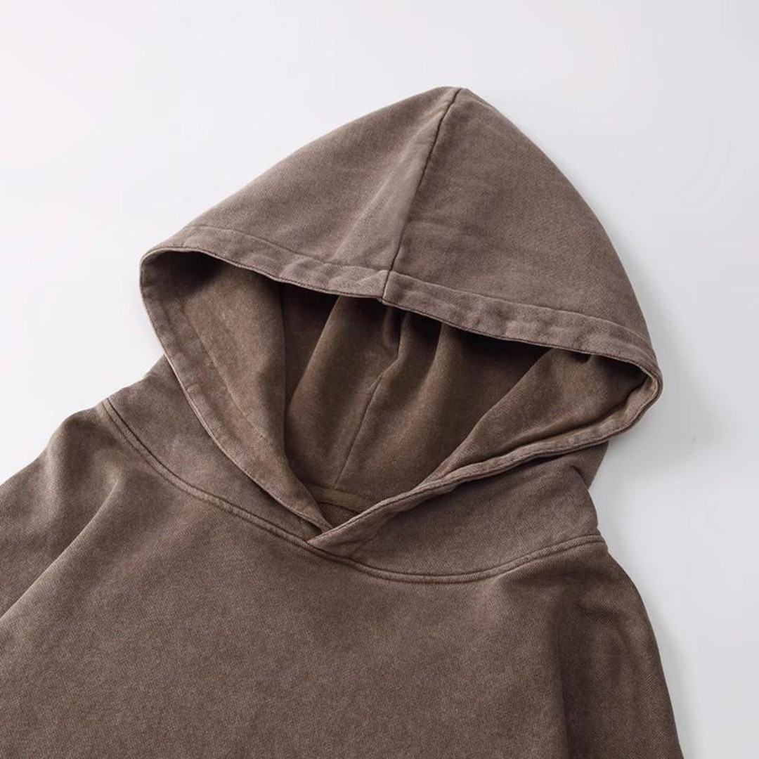 Rowan | Sweat à capuche en coton imprimé rétro avec sweat à capuche confortable