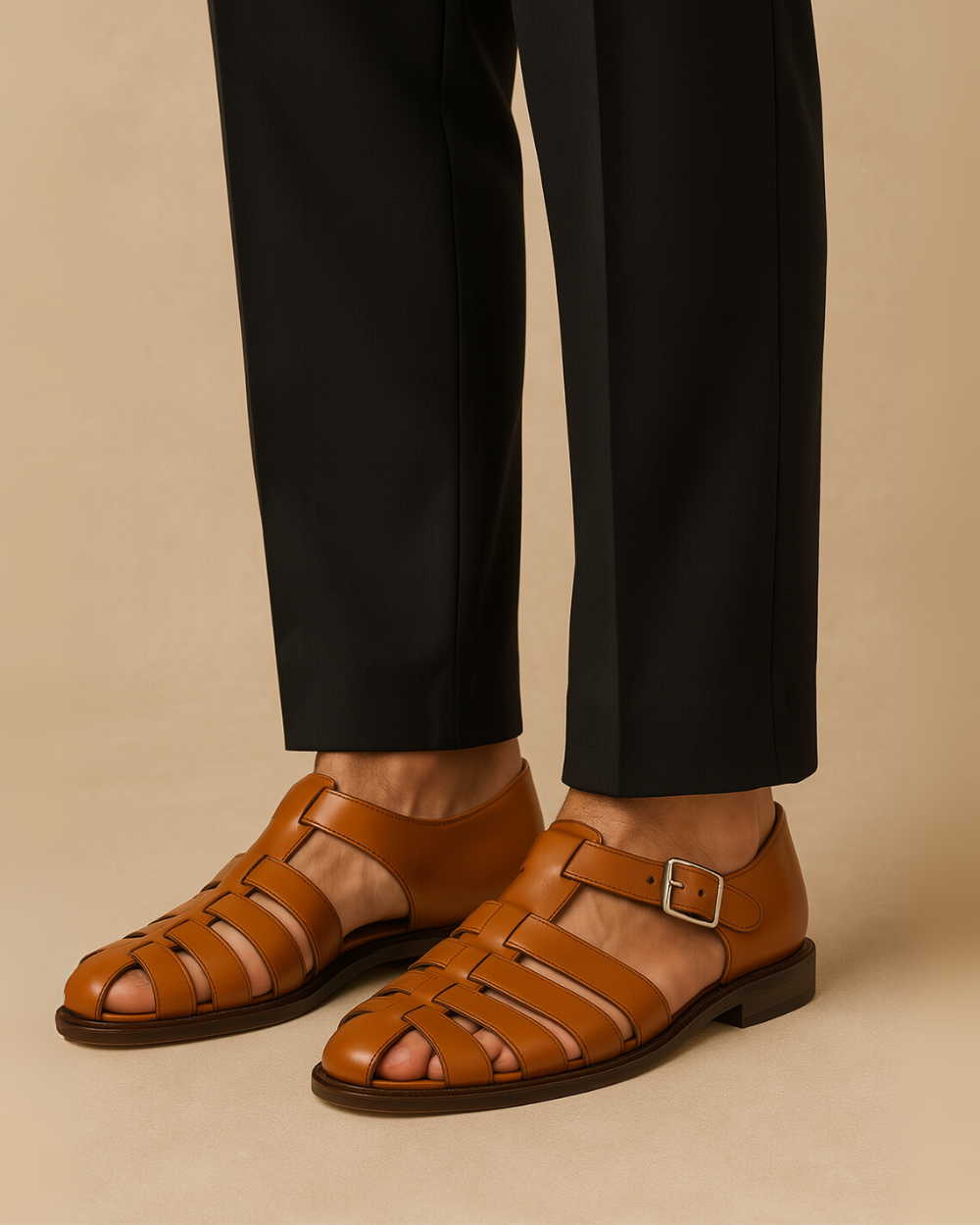 Renaud – Sandale Fermée à Boucle Élégante – Confort et Style Chic