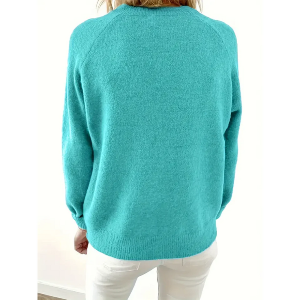 Carla | Femme Pull demi-maille en tricot