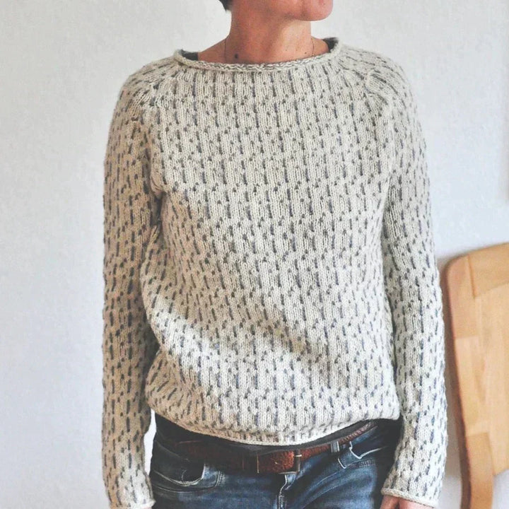 Filomena - Pull gris élégant et polyvalent, parfait pour toutes les occasions