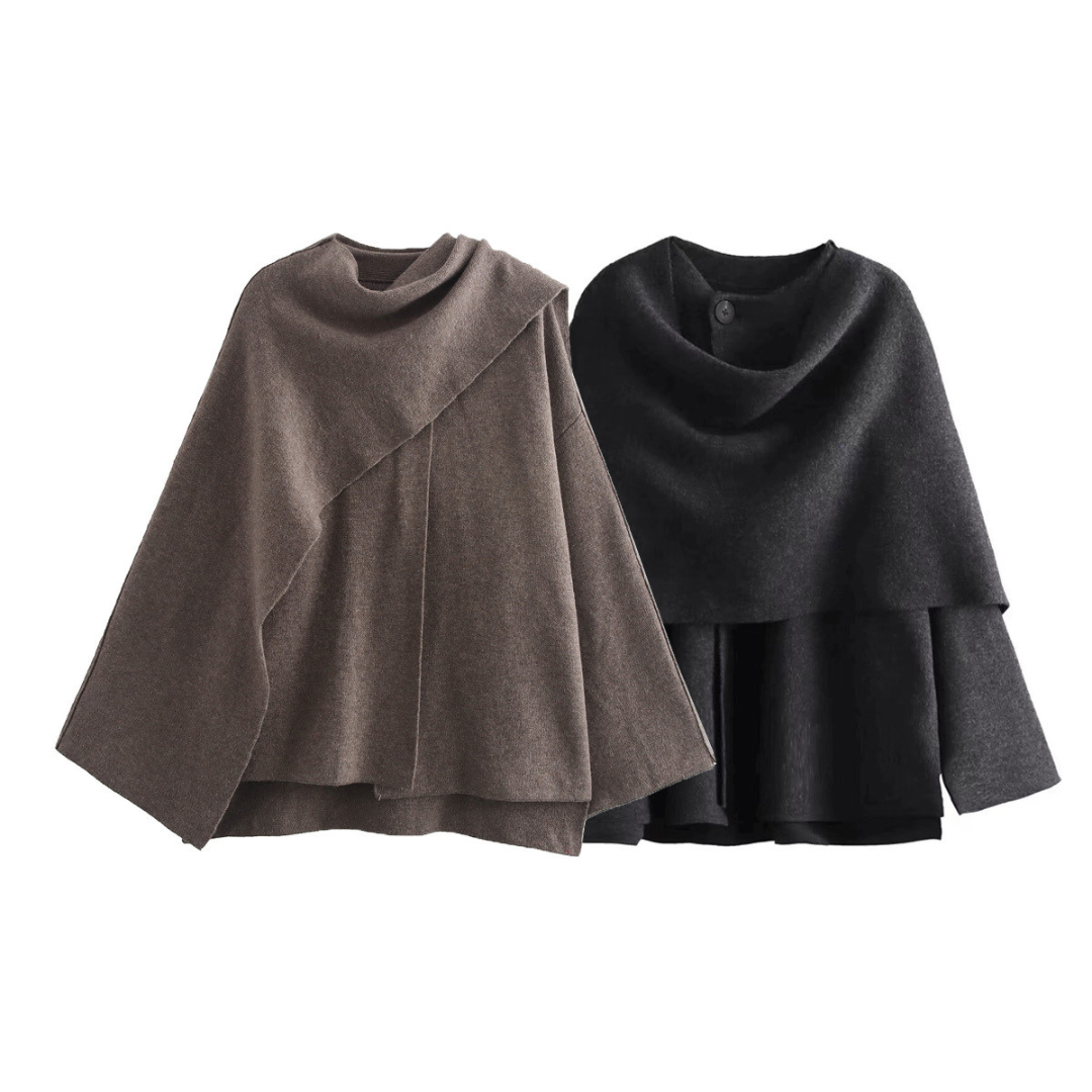 LIFIA - Manteau cape virale à la pointe de la mode