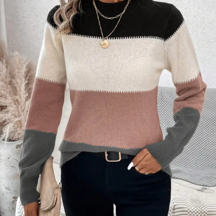 Ariyan | Superbe pull en maille côtelée pour dames | Elégant et tendance