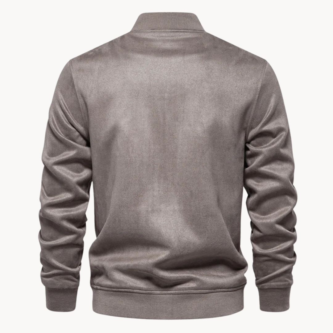 Thiago | Elégante veste bombardier en daim pour un look branché