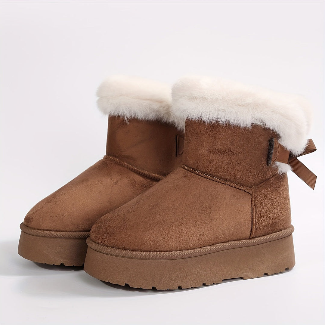 Ella | Bottes d'hiver de luxe avec doublure souple dans des couleurs unies élégantes