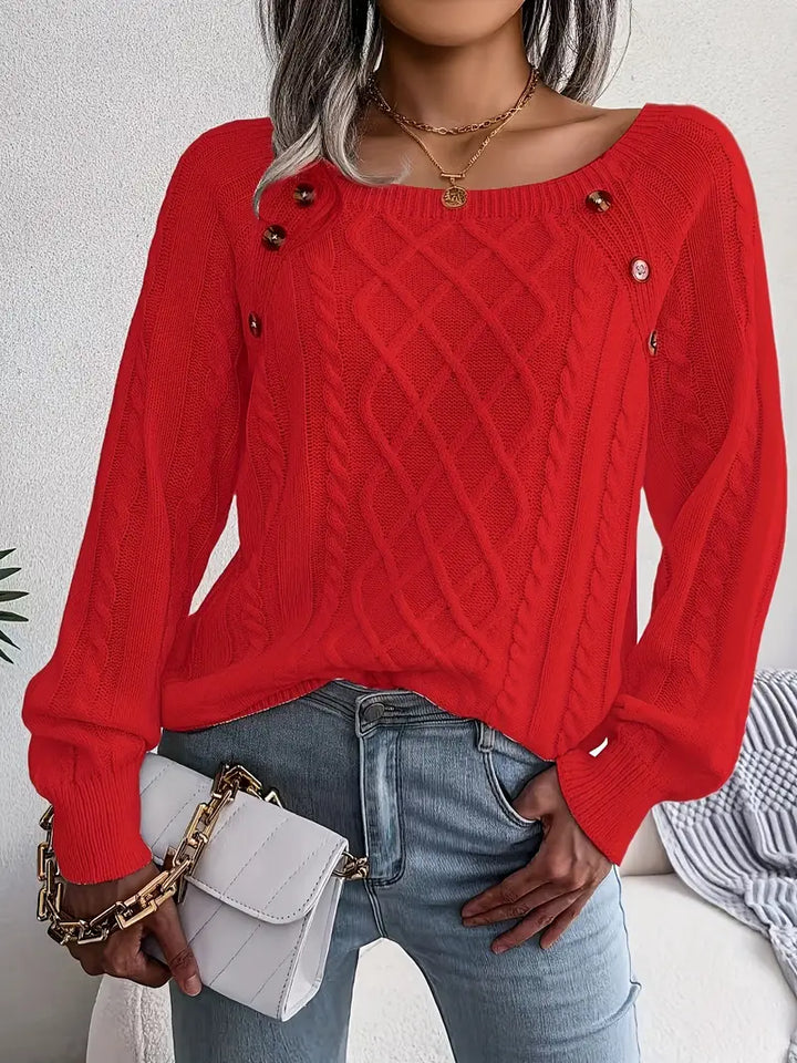 Leny - Pull tendance à col rond pour un confort optimal