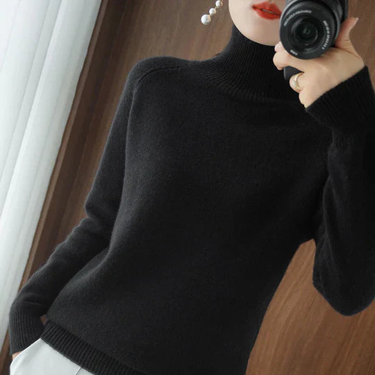 Faustina - Élégant pull à col roulé pour femme pour un look sophistiqué