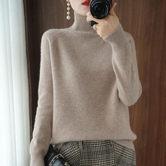 Faustina - Élégant pull à col roulé pour femme pour un look sophistiqué