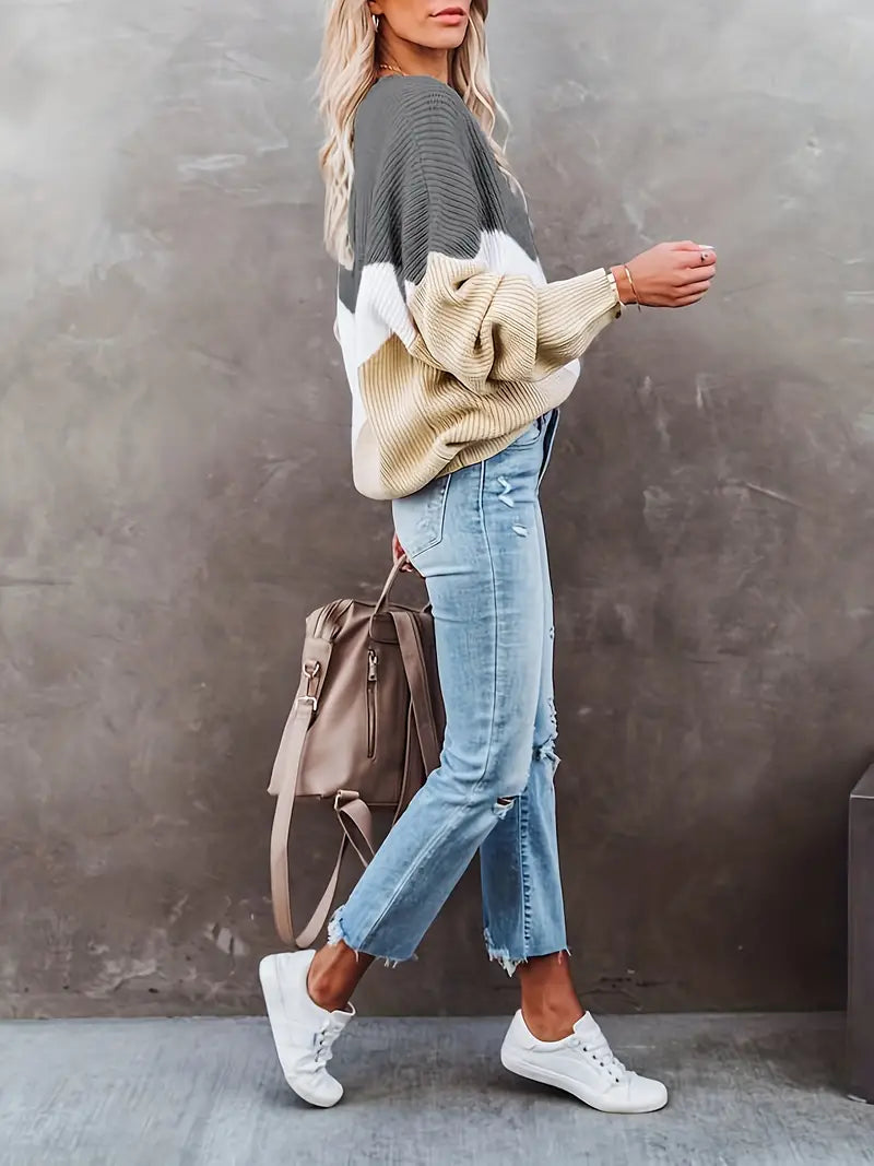 Geena - Elegant Pullover à manches longues pour femmes