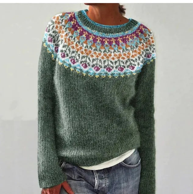 Perrine™ - Pull d'automne rétro
