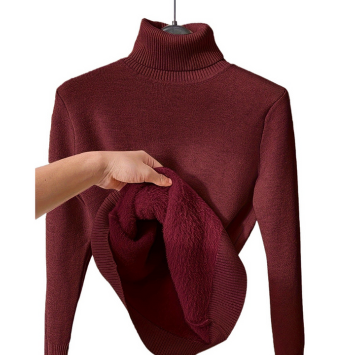 Alvira Women's Long Sleeve Turtleneck Sweater | Parfait pour l'élégance hivernale