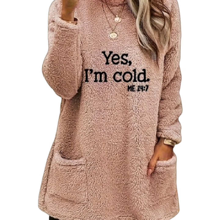 Aurelia | Pull long duveteux de luxe pour femme | Teddy Look