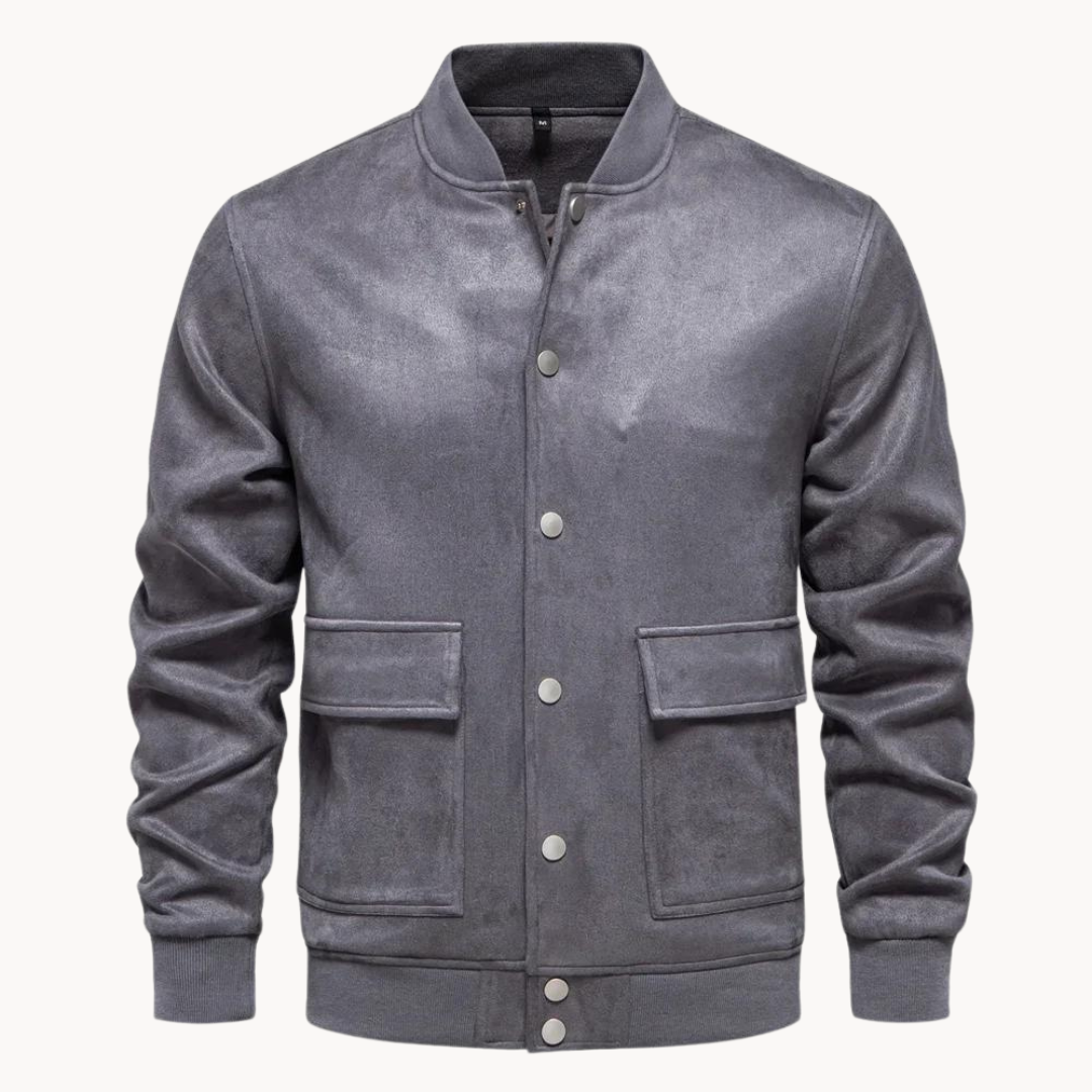 Thiago | Elégante veste bombardier en daim pour un look branché