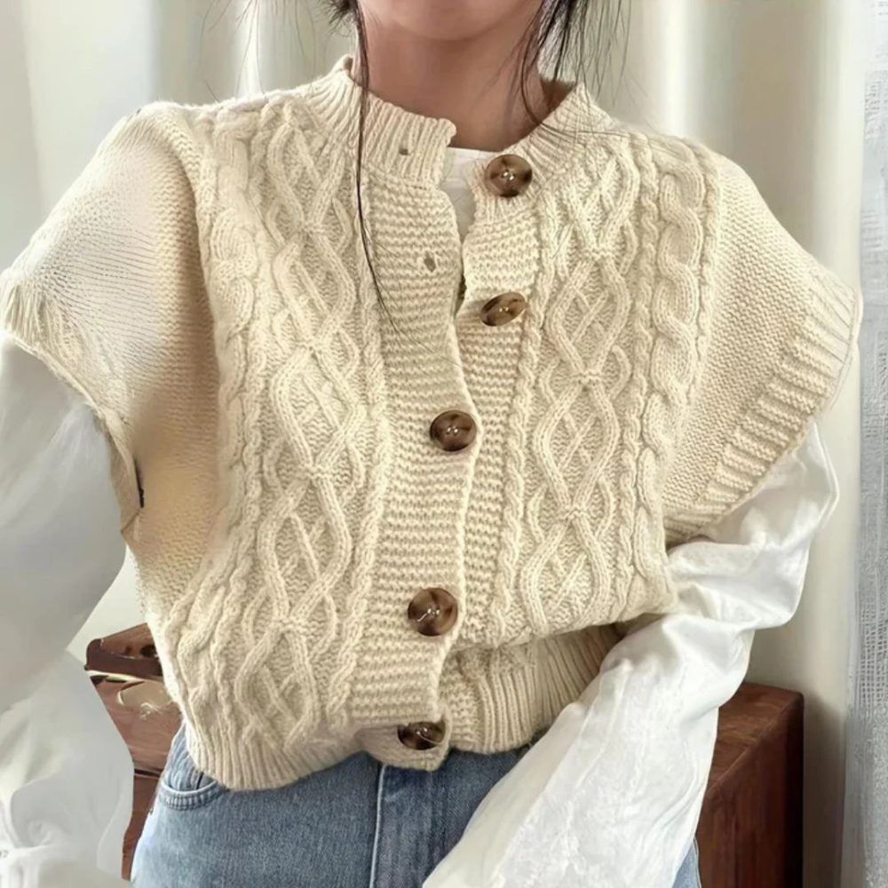 Barbara | Gilet élégant sans manches pour femmes | Coupe tendance