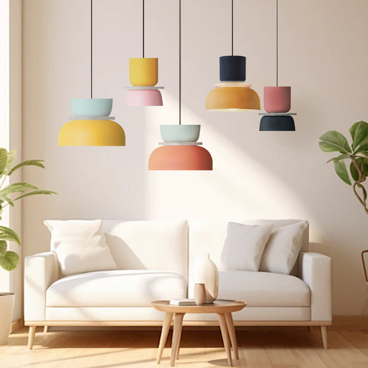 Lampe suspendue de style scandinave Dulcy Colour Block