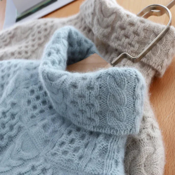 Jessy - Elegant Pull à col roulé en cachemire de luxe pour femme