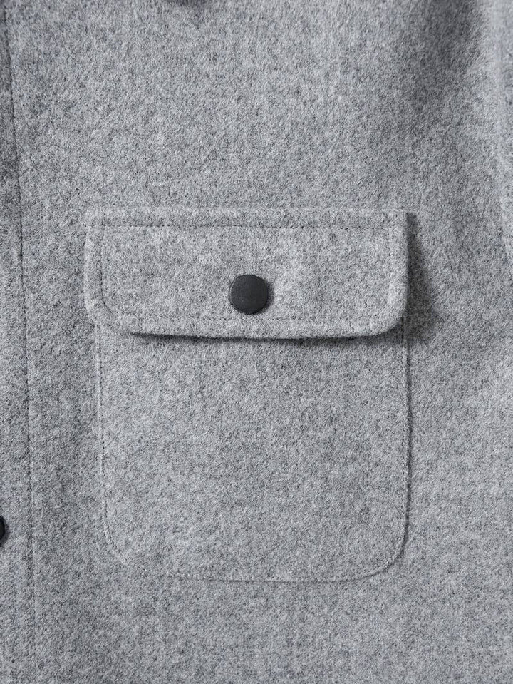Luca | Chemise en laine luxueuse pour un look élégant