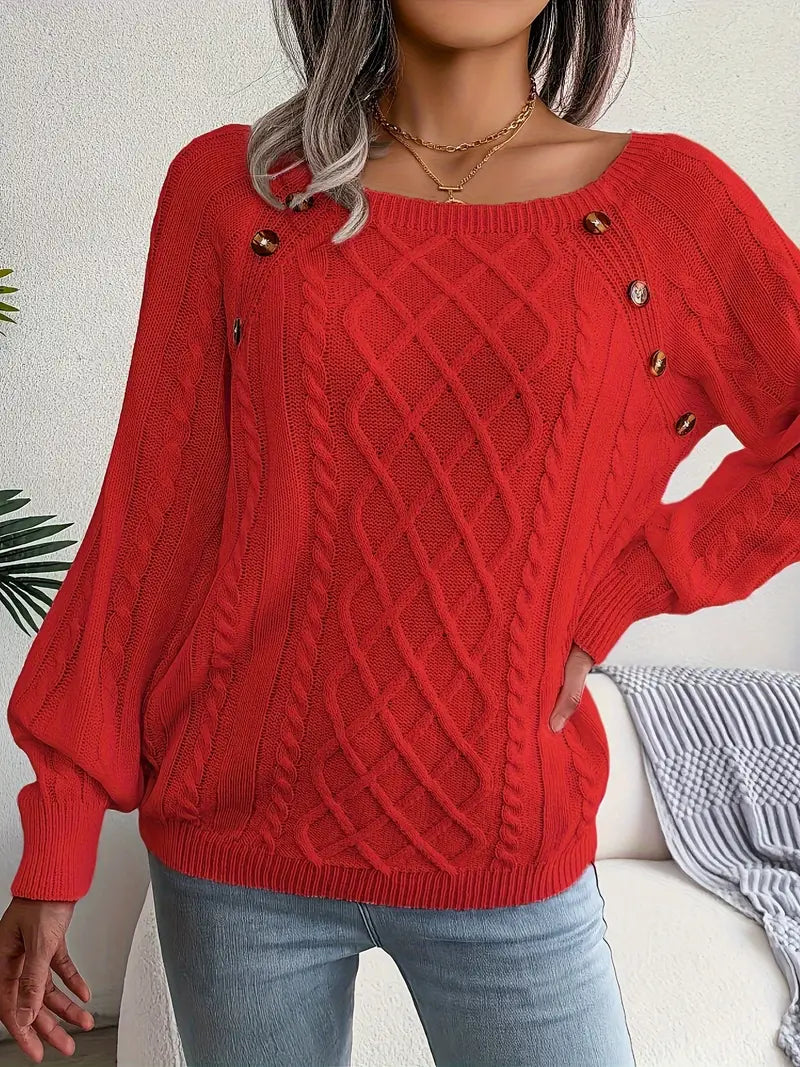 Leny - Pull tendance à col rond pour un confort optimal