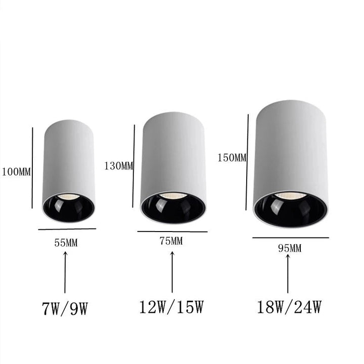 Plafonniers ronds Cob élégants