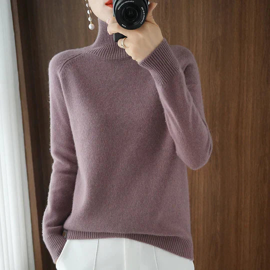 Faustina - Élégant pull à col roulé pour femme pour un look sophistiqué