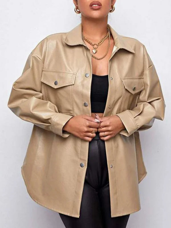 Veste élégante avec revers remarquables et boutons et poches élégants
