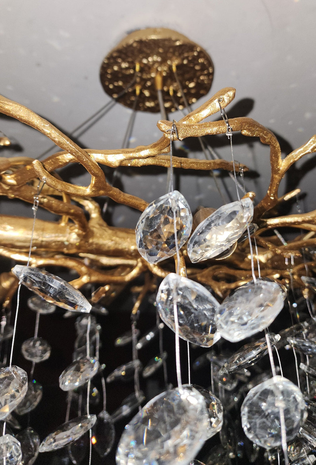 Lustre de luxe en cristal français pour une atmosphère élégante