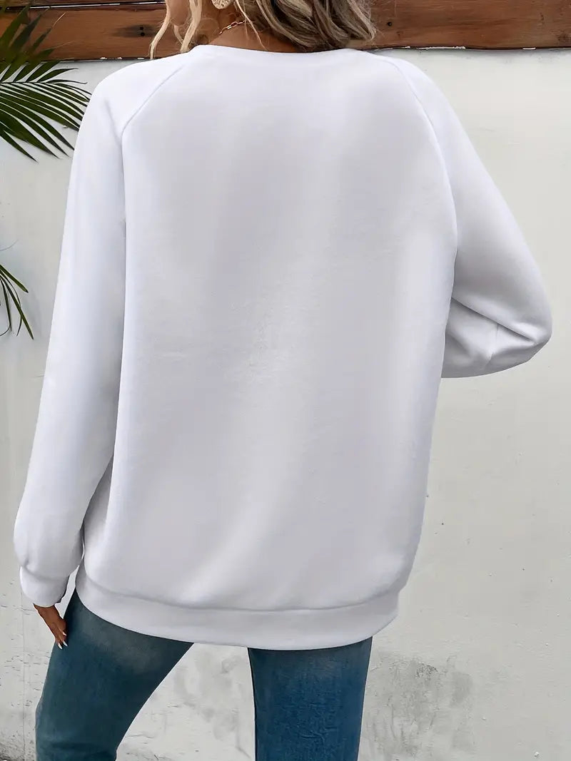 Jasmine - Pull élégant avec imprimé cœur tendance