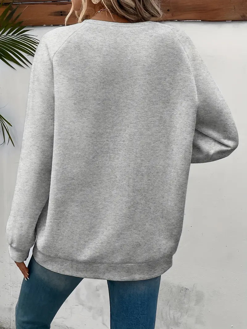 Jasmine - Pull élégant avec imprimé cœur tendance