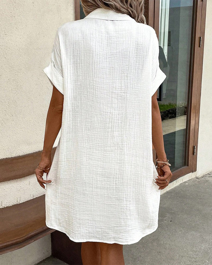 Rose | Robe élégante avec fermeture à boutons élégante