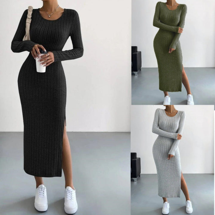 Noah | Robe longue élégante en tricot pour femmes