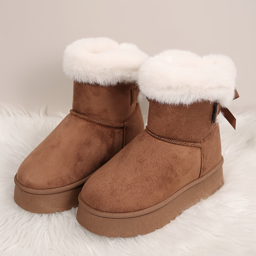 Ella | Bottes d'hiver de luxe avec doublure souple dans des couleurs unies élégantes