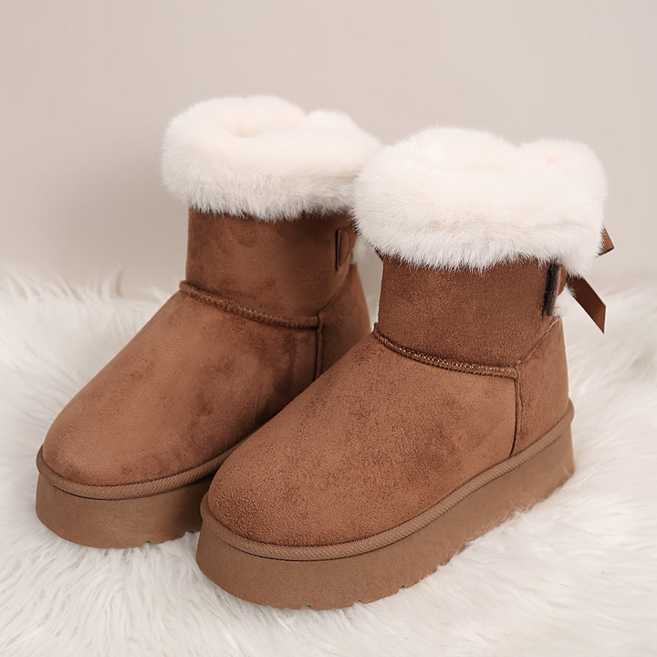 Ella | Bottes d'hiver de luxe avec doublure souple dans des couleurs unies élégantes