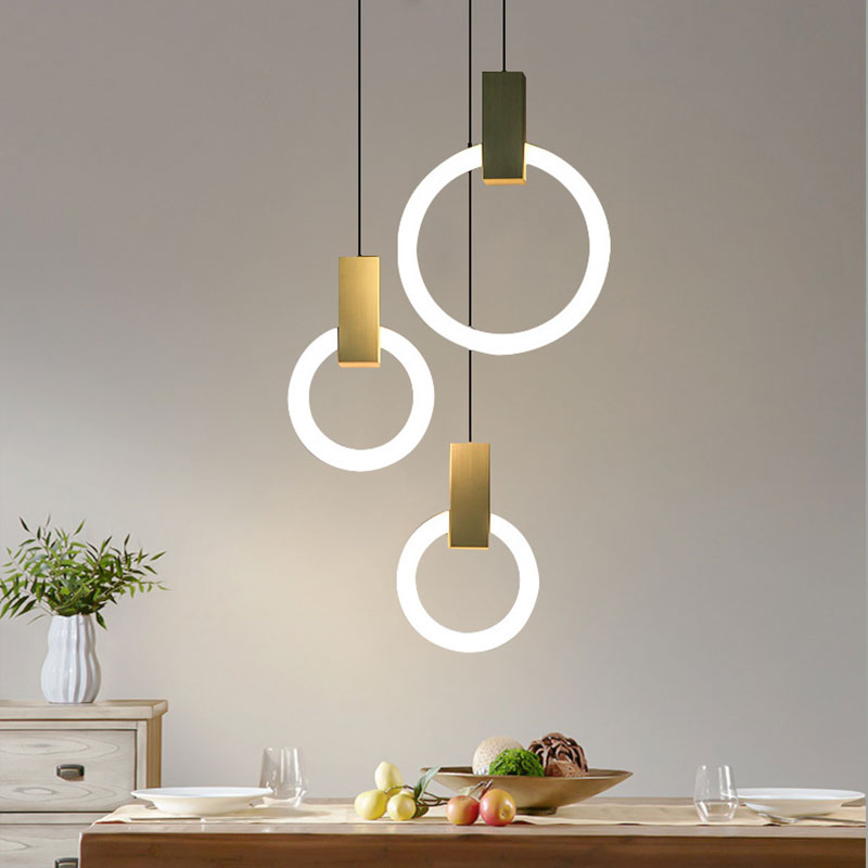 Elégante lampe pendante LED nordique
