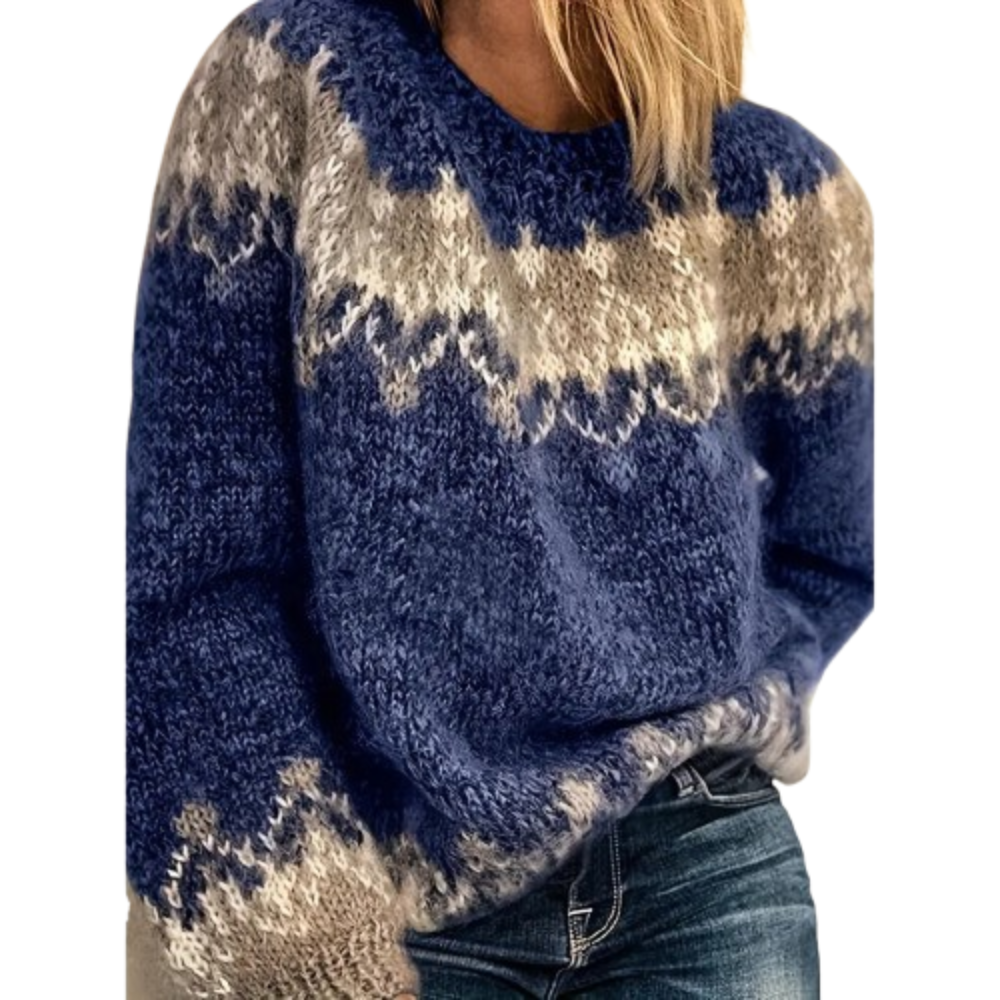 Jasmin | Pull en maille décontracté et féminin à col rond