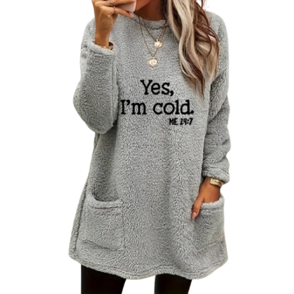 Aurelia | Pull long duveteux de luxe pour femme | Teddy Look