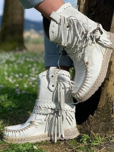LD | Bottes Western Bohème à Franges – Style Tendance et Authentique