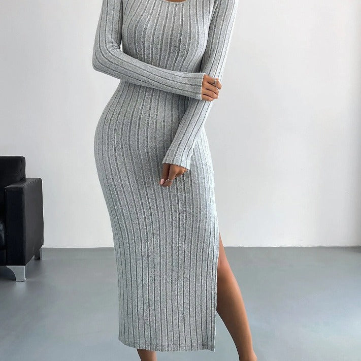 Noah | Robe longue élégante en tricot pour femmes