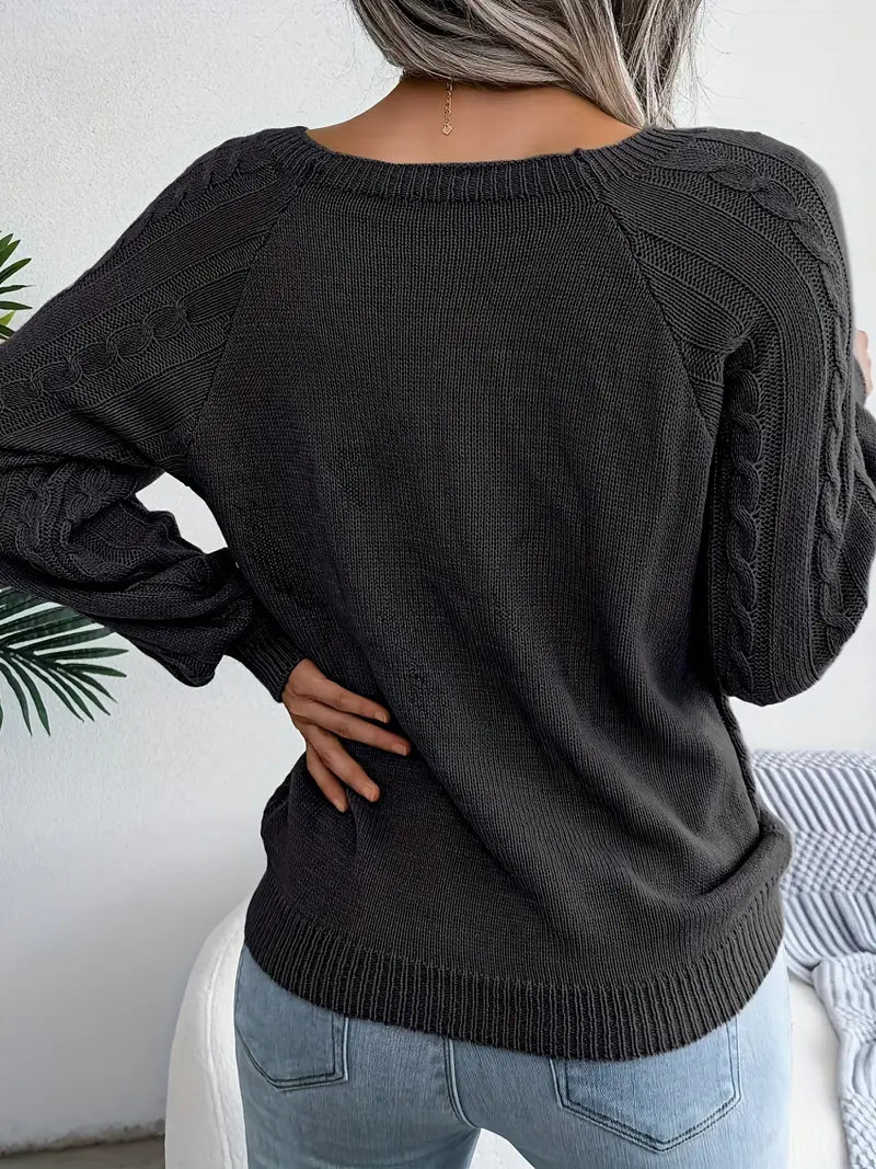 Leny - Pull tendance à col rond pour un confort optimal