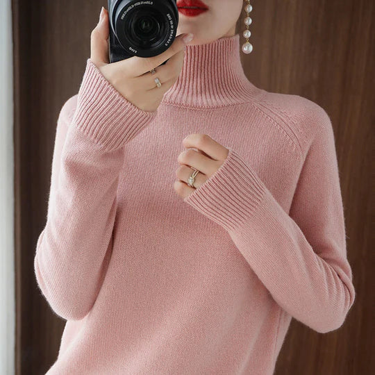 Faustina - Élégant pull à col roulé pour femme pour un look sophistiqué