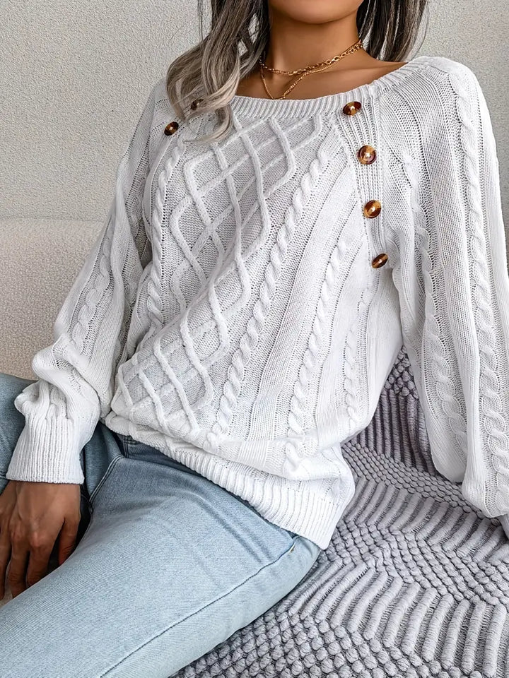 Leny - Pull tendance à col rond pour un confort optimal