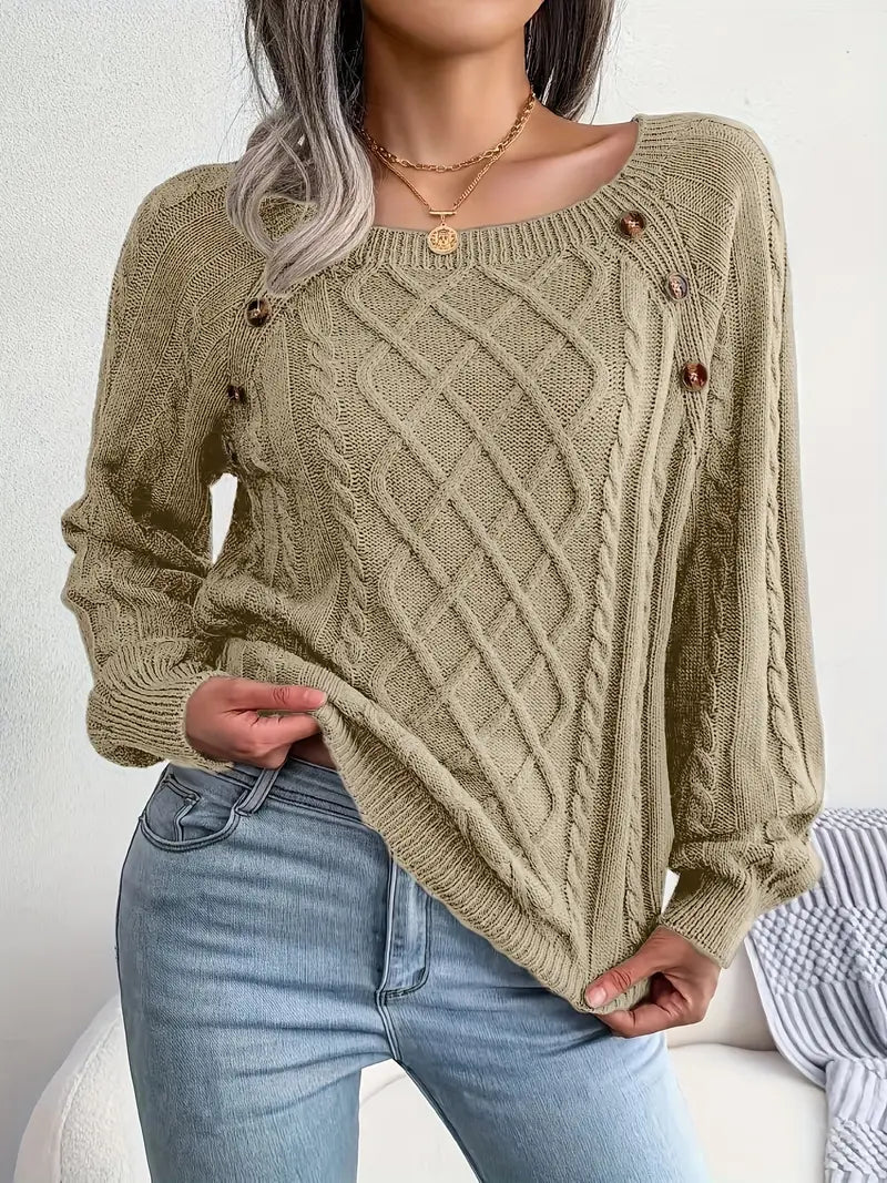 Leny - Pull tendance à col rond pour un confort optimal
