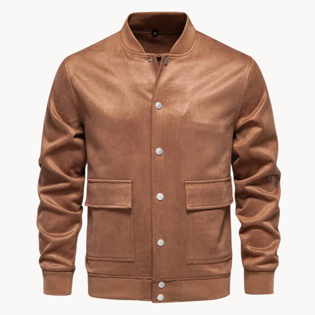 Thiago | Elégante veste bombardier en daim pour un look branché