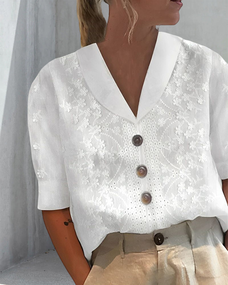 LD | Blouse Cintrée et Légère – Style Chic et Confort Estival