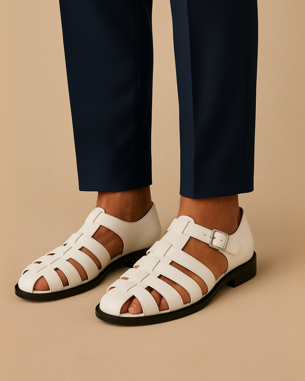 Renaud – Sandale Fermée à Boucle Élégante – Confort et Style Chic