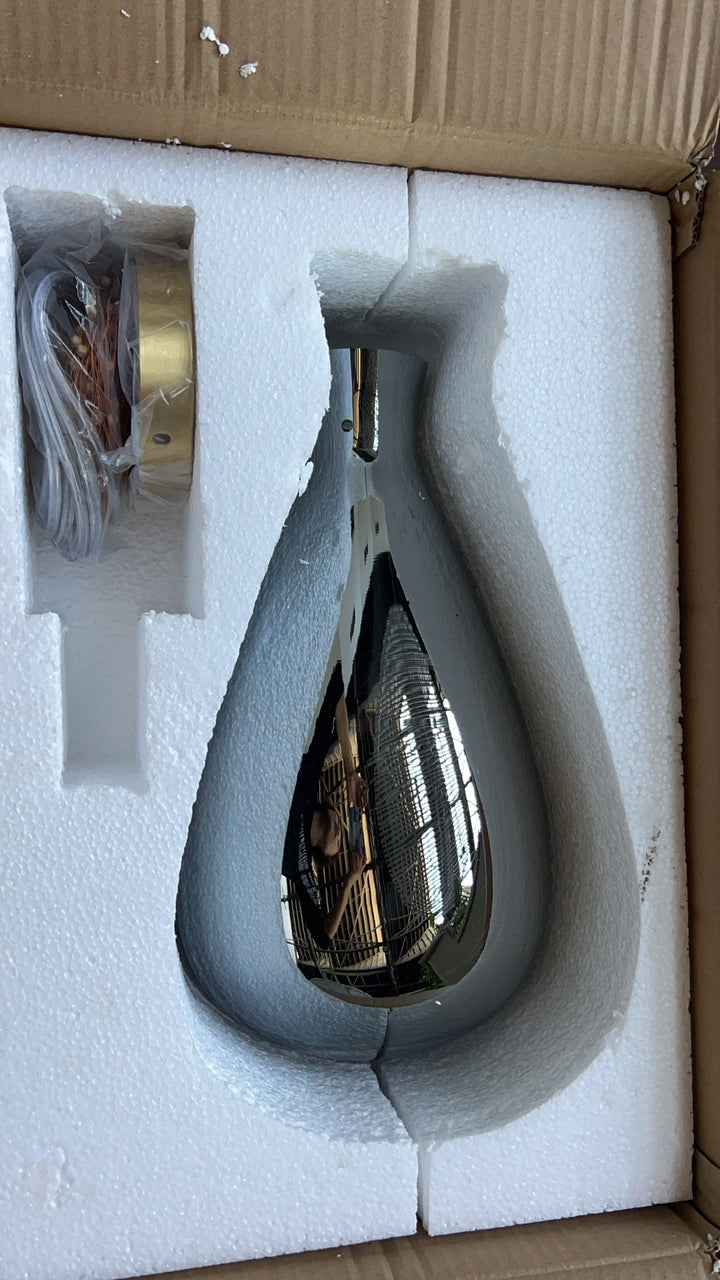 Lampe suspendue étoilée en verre gris pour une atmosphère enchanteresse