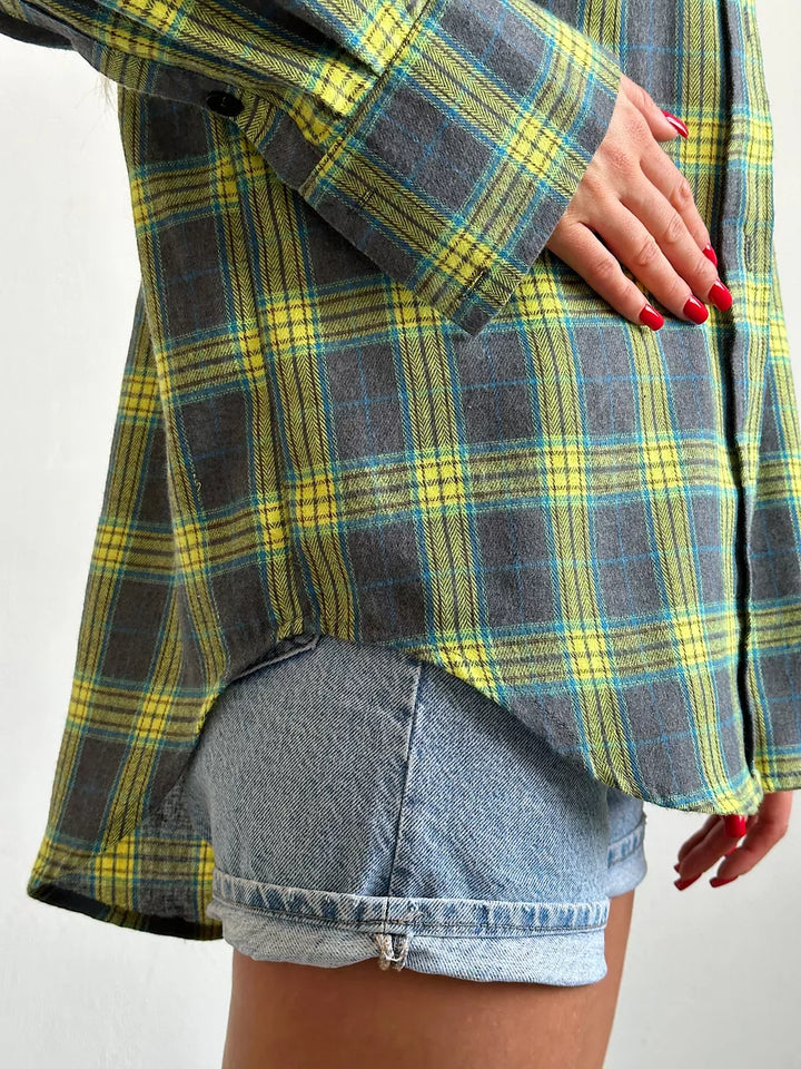Carrie | Chemise en flanelle à carreaux élégante