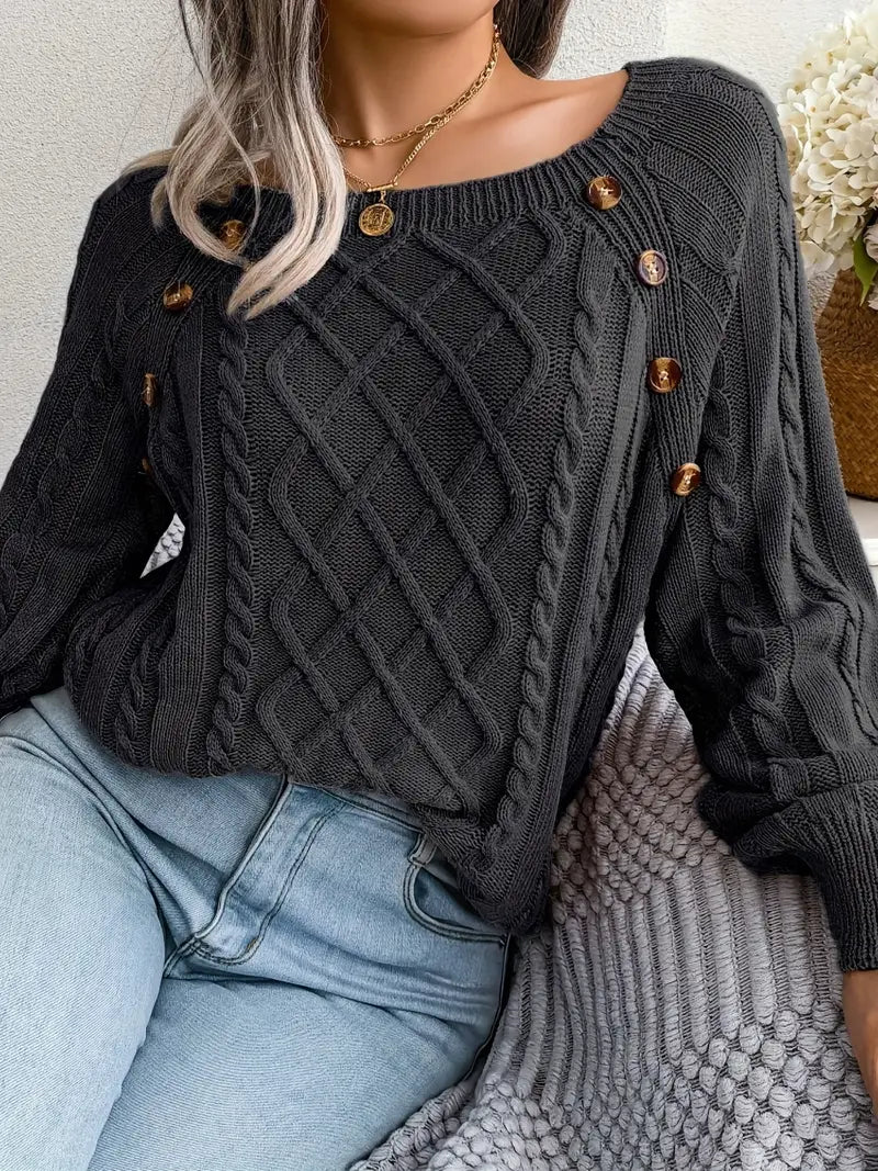Leny - Pull tendance à col rond pour un confort optimal