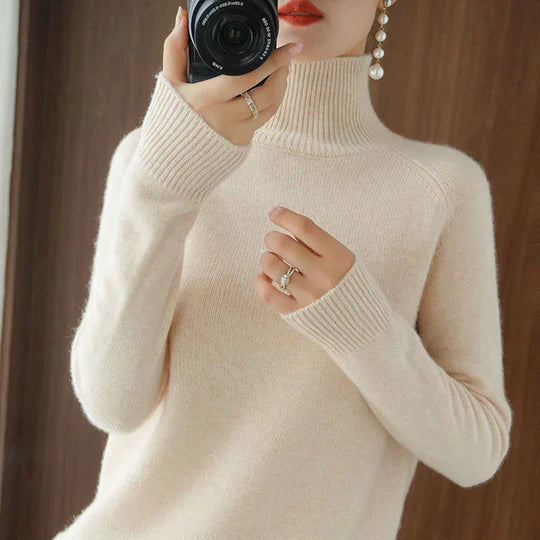 Faustina - Élégant pull à col roulé pour femme pour un look sophistiqué
