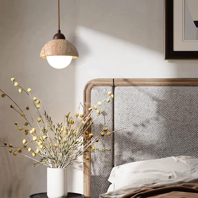 Elégante lampe pendante en marbre naturel