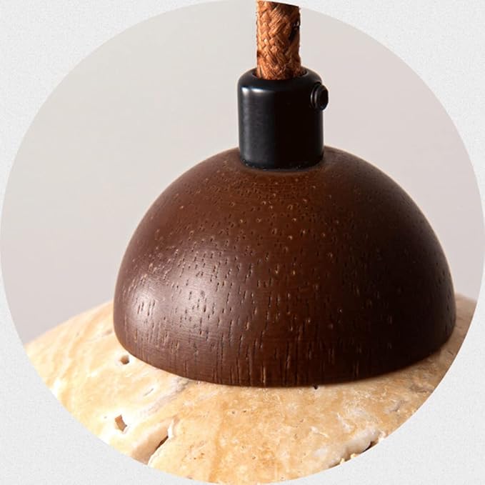 Elégante lampe pendante en marbre naturel