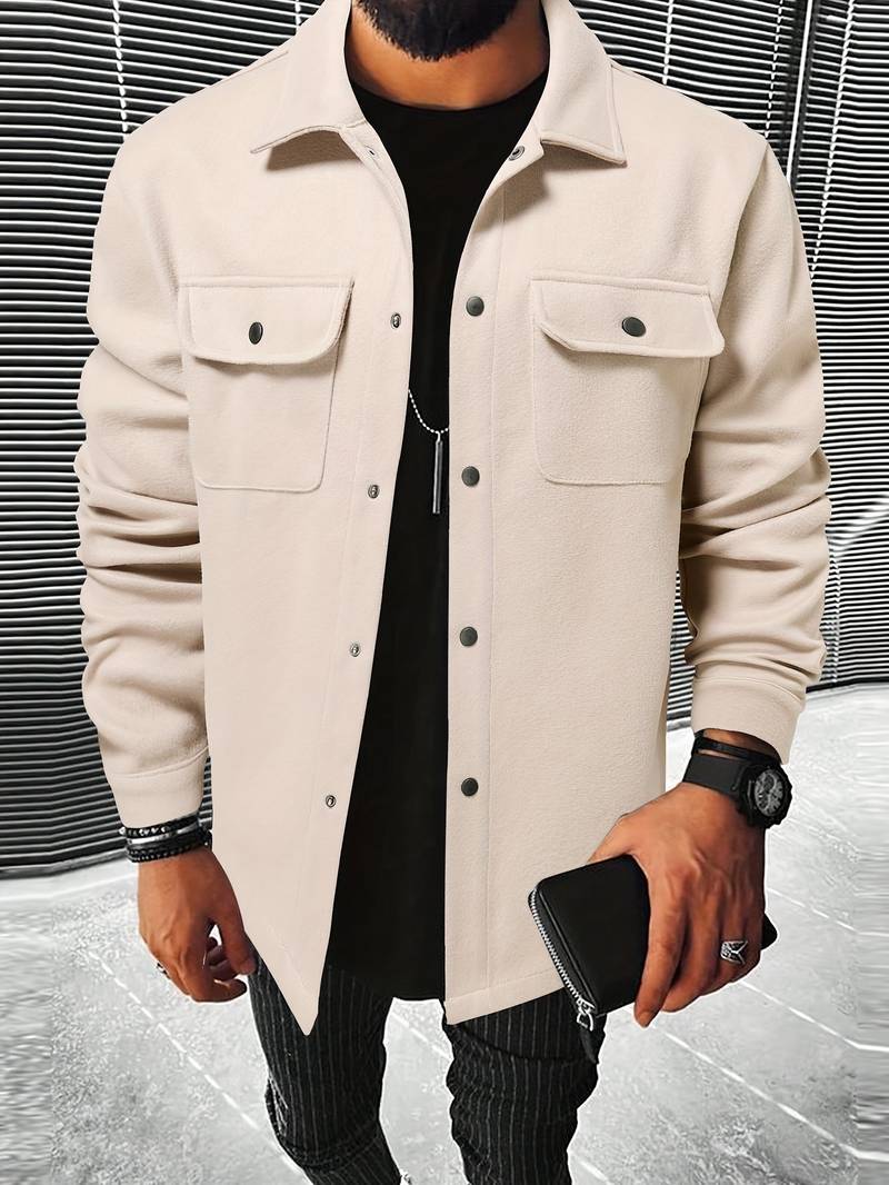 Luca | Chemise en laine luxueuse pour un look élégant